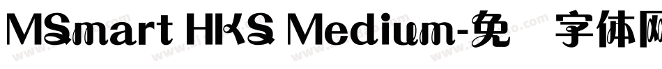 MSmart HKS Medium字体转换